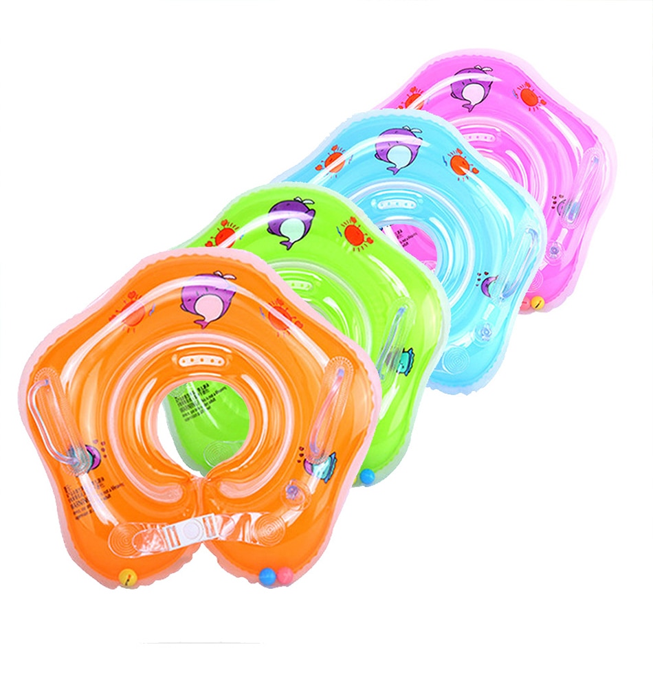 Music Baby Neck Float Swimming Newborn Children's Float Baby Pump Mattress Pool Swim Wheel For 0-24m Kids Swim Pool Accessories